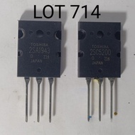 TOSHIBA TRANSISTOR 2SA1943 2SC5200 TOSHIBA LOT 714