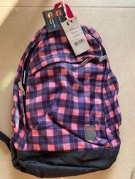 Lafuma粉色格紋背包