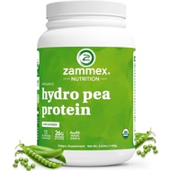 Zammex Organic Pea Protein Powder, 26g Proteins Per Serving,Plant Based 100% Vegan Canada Pea Powder