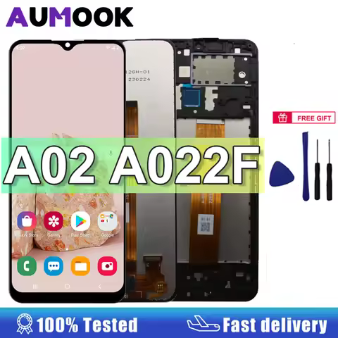 6.5'Galaxy A02 LCD For Samsung Galaxy A02 A022 LCD with Frame Touch Screen Digitizer LCD For Samsung