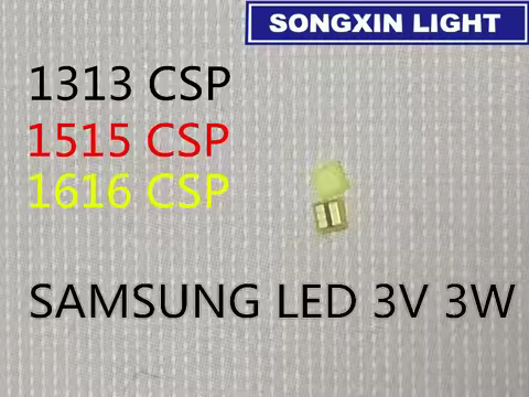 100pcs For SAMSUNG LED LCD Backlight TV Application LED Backlight 3W 3V CSP 1313 Cool white for TV T