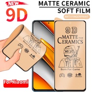 9D Full Matte Frosted Ceramic Glass For Xiaomi 13T Mi 11 Lite 10T 9T Pro Redmi Note 10 10s 9 9s 13 13C 8 7 6 9T 9A 9C 8A 7A 6A Pro Poco C65 C40 M5s M3 X3 NFC F5 F3 F2 Pro Screen Protector Film