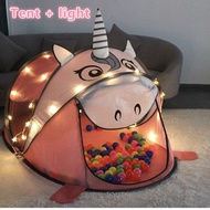 Forever Star Kids Tent Portable Foldable Dinosaur/Unicorn/Panda Childrens Play Tent Picnic Tent Cute