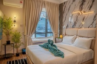 Rumah  m² dengan 1 bilik tidur dan 1 bilik mandi peribadi di Johor Bahru (R&F d'Swiss Suite with Min