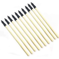 esowemsn 10pcs Wooden Arrows Soft Rubber 9.4inch Wooden Arrow Tips Archery Target Arrows Rubber for 