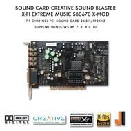 Sound Card Creative Sound Blaster X-Fi XtremeMusic SB0670 7.1 Channel (PCI) Golden X-Mod (มือสอง)