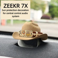 ZEEKR 7X Center Audio Hat Sunshade Decoration Decoration Helmet Denim Decoration Decoration