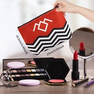 T Peaks TV Show Inspired Red Black & White Welcome To Twin Peaks Canvas Makeup Bag (Red) AM7U