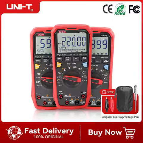 UNI T Smart Professional Digital Multimeter Tester UT61B+ UT61E+ UT61D+ Plus Unit True RMS Auto Rang