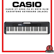 Casio CT-S300-FA 61 Keys Slim Casiotone Keyboard (Black) includes Free Original Casio Adapter