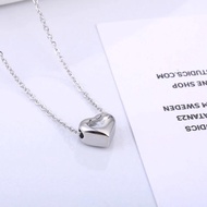 Dây chuyền titan trái tim D25 dây chuyền nữ hàn quốc không đen