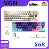 VGN X68 GASKET Wireless Mechanical Keyboard 65% Layout RGB Hot Swap Gaming Keyboard with Display Screen