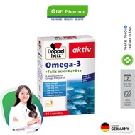 Doppelherz Omega-3 + Folic Acid + B6 + B12 Omega-3 Supplement Pills - 30 Pills