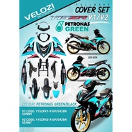 STICKER TANAM  VELOZI APIDO Y15ZR FULL BODY COVERSET LIMITED Y15 V1 V2 COVER SET PETRONAS BLUE BIRU 