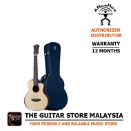 aNueNue UC200E Full Solid Concert Bird Ukulele With Hardcase - Glossy Natural (UC 200 E / UC-200-E)