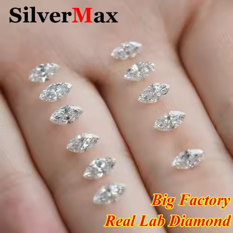 [ Marquise Lab Diamond ] Wholesale 1/5/10/20pcs 1ct Marquise Lab Grown Diamond CVD HPHT DEF Color VV