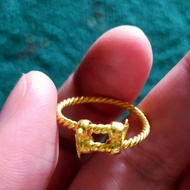 cincin lilit emas asli kadar 999/24 k berat 3gram