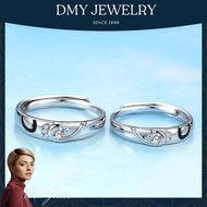 DMY Jewelry Cincin Couple 1 Set/Silver 925 Original/Love Diamond Ring/Cincin Batu Lelaki/Cincin Pere
