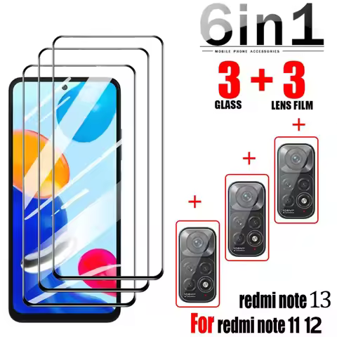 Redmi Note 13 Tempered Glass For Xiaomi Redmi Note 11 Screen Protector redmi note 13 10 12 pro Mica 