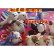 Boneka Kucing Anggora Lucu Ukuran Kecil 20CM