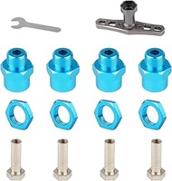 4-Pack Aluminum Alloy 12mm to 17mm Wheel Hex Hub Adapter 15mm Extension Conversion and Socket Wrench