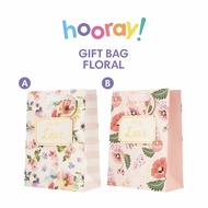 HOORAY GIFT BAG FLORAL LOVE PARTY/BIRTHDAY/CHILDREN'S DAY - PINK/WHITE CP2004 CP2005 CP2004, CP2005