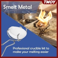 TMOY 25.5CM Stainless Steel Crucible Tong Crucible Clamp Crucible Pliers White Gold Bowl Melting Gol