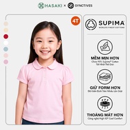 [Supima Cotton] Áo Polo Trẻ Em Synctives Tím Nhạt, Size 4T - CGPO01