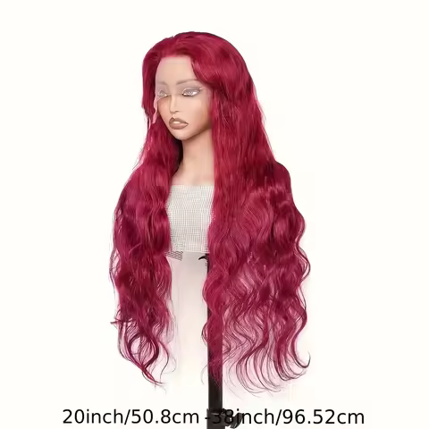 99J Burgundy Body Wave Lace Front Wig Brazilian Human Hair Wig 13x4 Lace Frontal Wig Pre Plucked 99J