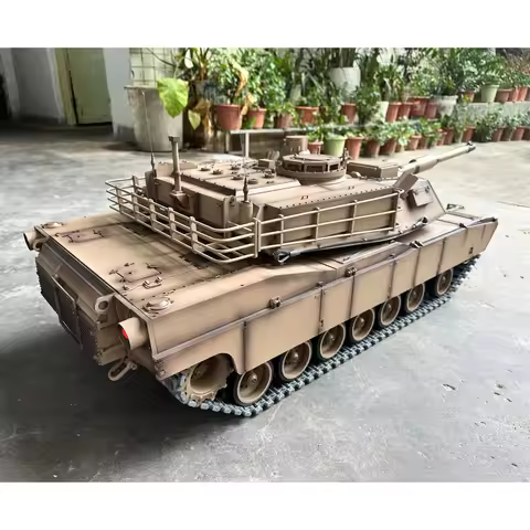 1239MM Henglong 1/8 Scale Full Metal Remote Control Tank 3918 USA M1A2 Abrams RTR 360 Turret Rotary 