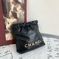 【全新閑置】Chanel 22包迷你 mini 手提包 斜挎包 單肩包 黑金 black