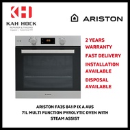 ARISTON 71L MULTI FUNCTION PYROLYTIC OVEN WITH STEAM ASSIST BUILT-IN OVEN (FA3S 841 P IX A AUS) 2 YEARS WARRANTY!