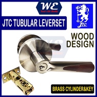 JTC Set Kunci Tuas Tiub Loyang Premium/ Premium Brass Tubular Lever Lockset Set Silver (JTL7491SN)