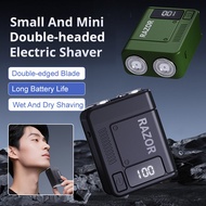 Compact Mini Dual-Head Electric Shaver