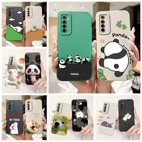 For Realme 6 Pro Case Realme 6i 6S Cute Panda Cartoon Cover Soft Silicone Phone Cases For Realme 6S 