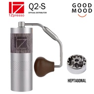 1Zpresso Q2S Manual Coffee Grinder with foldable handle - Heptagonal Burr Q2-S