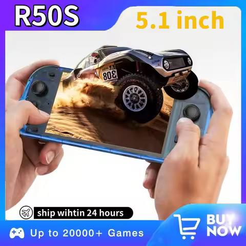 5.1inch Game Console R50S 128G IPS Screen Video Game Consoles Wifi Two-player Online Gaming Pocket R