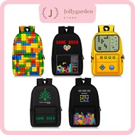 Tetris game console middle school student schoolbag nostalgic backpack primary secondary schoolbag b