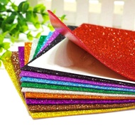 10pcs Premium thick assorted glitter holographic cardstock paper glitter foam sticker board card