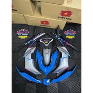 🇻🇳COVERSET EXCITER BIRU RAINBOW AEROX YAMAHA NVX V2 HLY COVER SET CUSTOM BIRU SILVER SIAP TANAM STRI