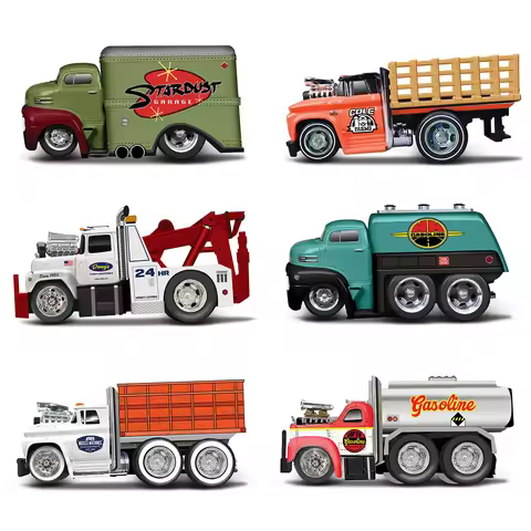 Maisto 1:64 Work Rigs Vehicle Set Series Die Cast Collectible Hobbies Motorcycle Model Toys