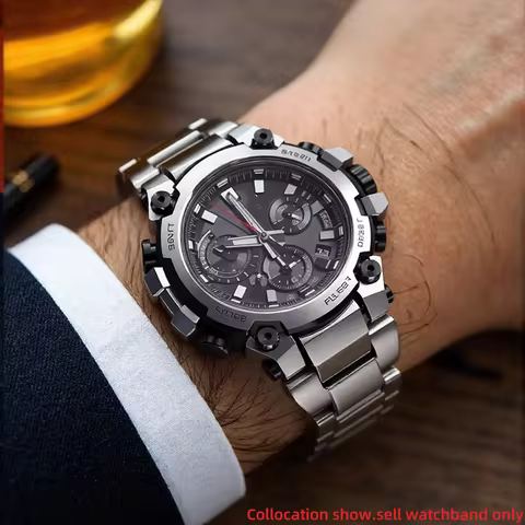 Modified Stainless steel watchband For Casio G-SHOCK MTG-B3000B/BD MTGB3000 Quick release watch stra