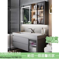  浴室櫃 洗手盆 Bathroom cabinet 【包送貨 Free Delivery】 HomeOnline 衛生間櫃 鏡櫃 櫃 儲物櫃 置物櫃 鏡 洗手台 T-HHO890-YQ