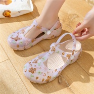 Print Hole Shoes Women Sandals Jelly