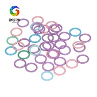 GOGOU 100pcs  Markers Ring, Round Ring Design Multicolor Crochet Locking Markers, Durable Round  Mar