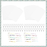 (SZHA) Shrink Plastic Sheet Sheets Paper Kit with Clear Heat Shrinky Art Film Dinks Paper Keychains