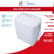 Midea Mesin Basuh Manual Semi Auto Washing Machine (9 kg) MSW-9008P