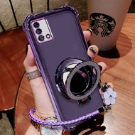 Casing OPPO A74 oppo A95 4g Simple holder Phone Case for Lens Camera Protector TPU soft case phone p