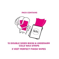 VEET intimate hair removal patches for body / bikini / armpits ANVISHOP VEET Wax trips (veet bikini)