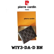 Pierre Cardin (ปีแอร์ การ์แดง) กระเป๋าธนบัตร กระเป๋าสตางค์เล็ก  กระเป๋าสตางค์ผู้ชาย กระเป๋าหนัง กระเป๋าหนังแท้ รุ่น WIY3-DA-D พร้อมส่ง ราคาพิเศษ